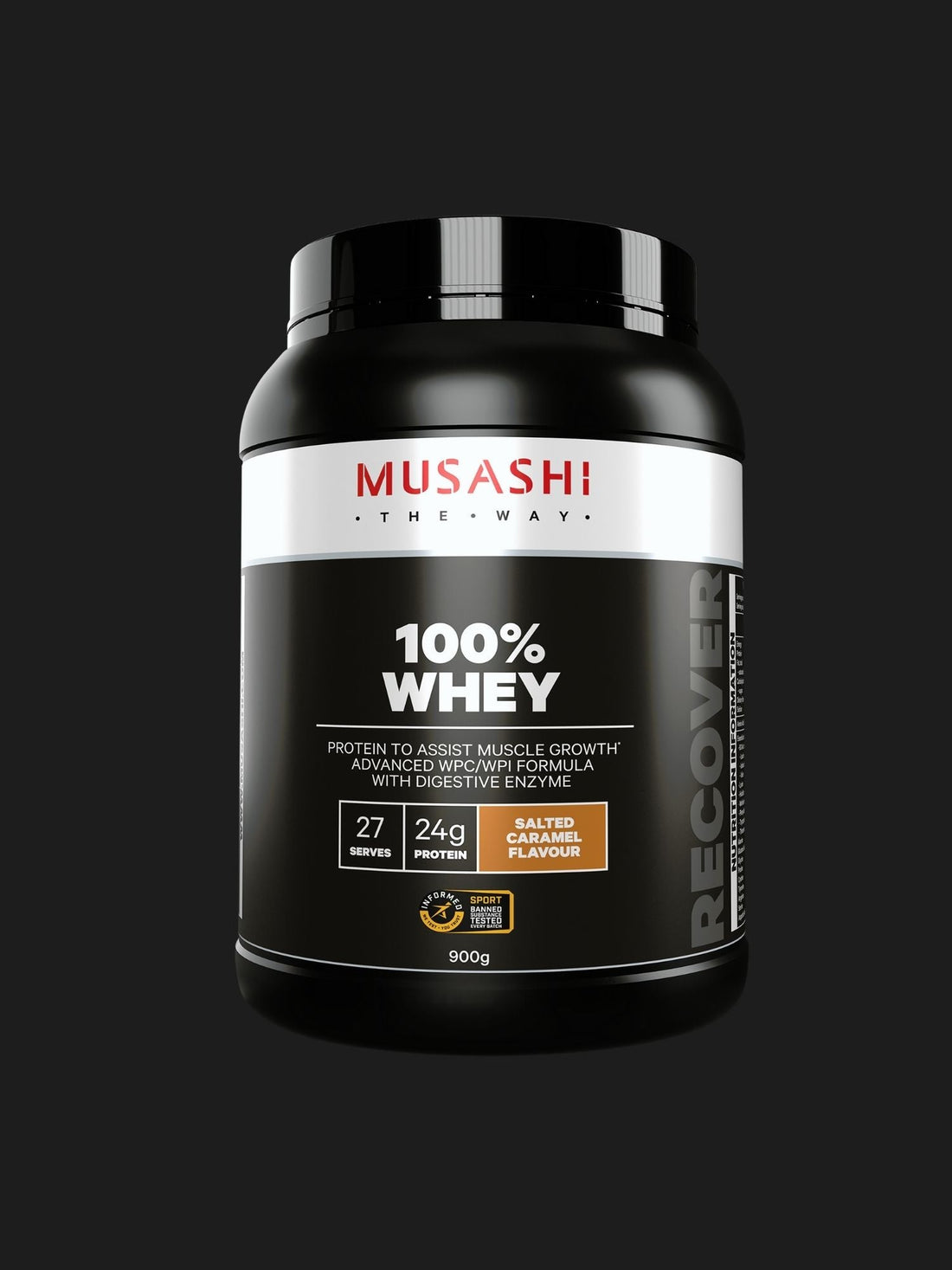 Musashi 100% Whey Salted Caramel 900g