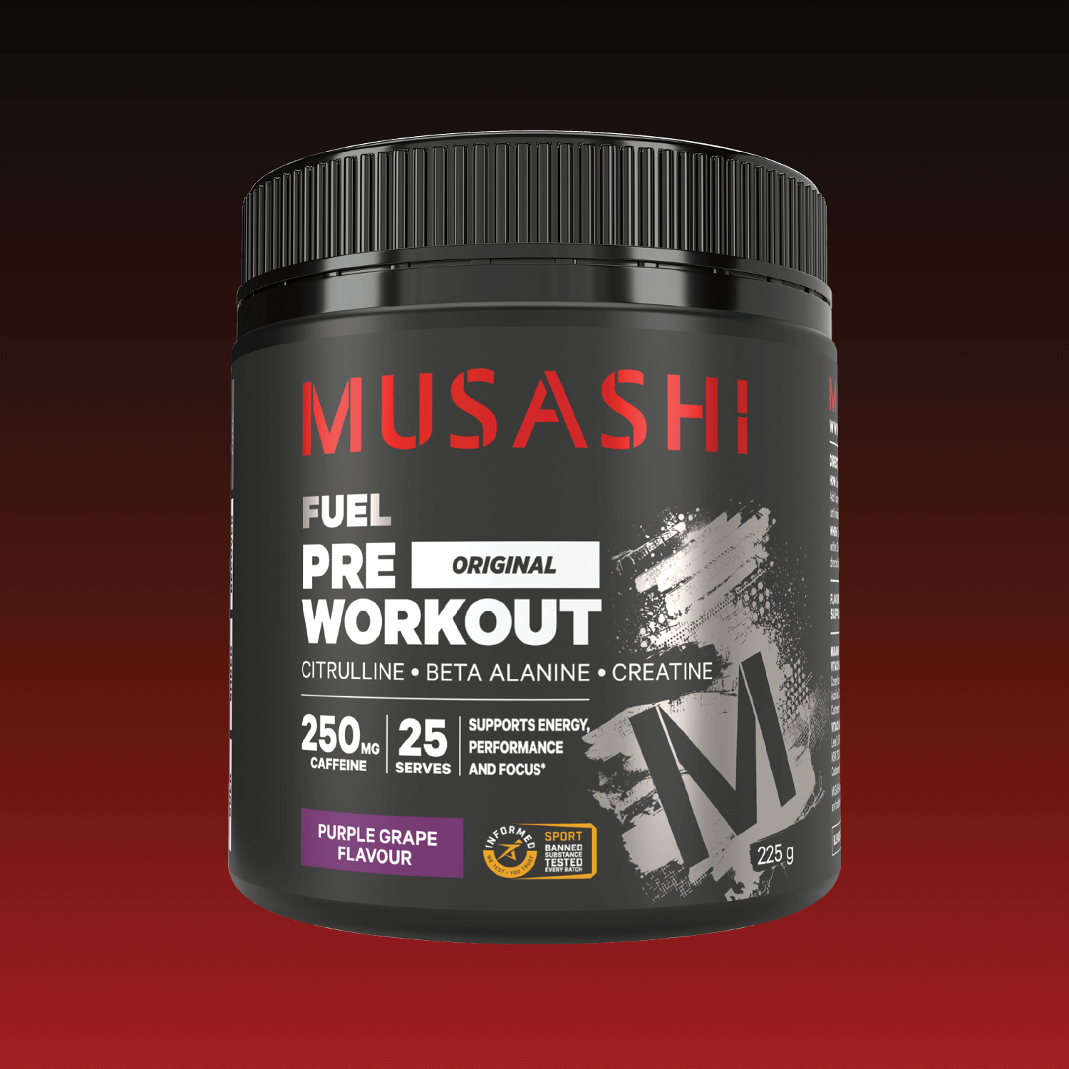 Musashi Pre Workout 225g - Purple Grape