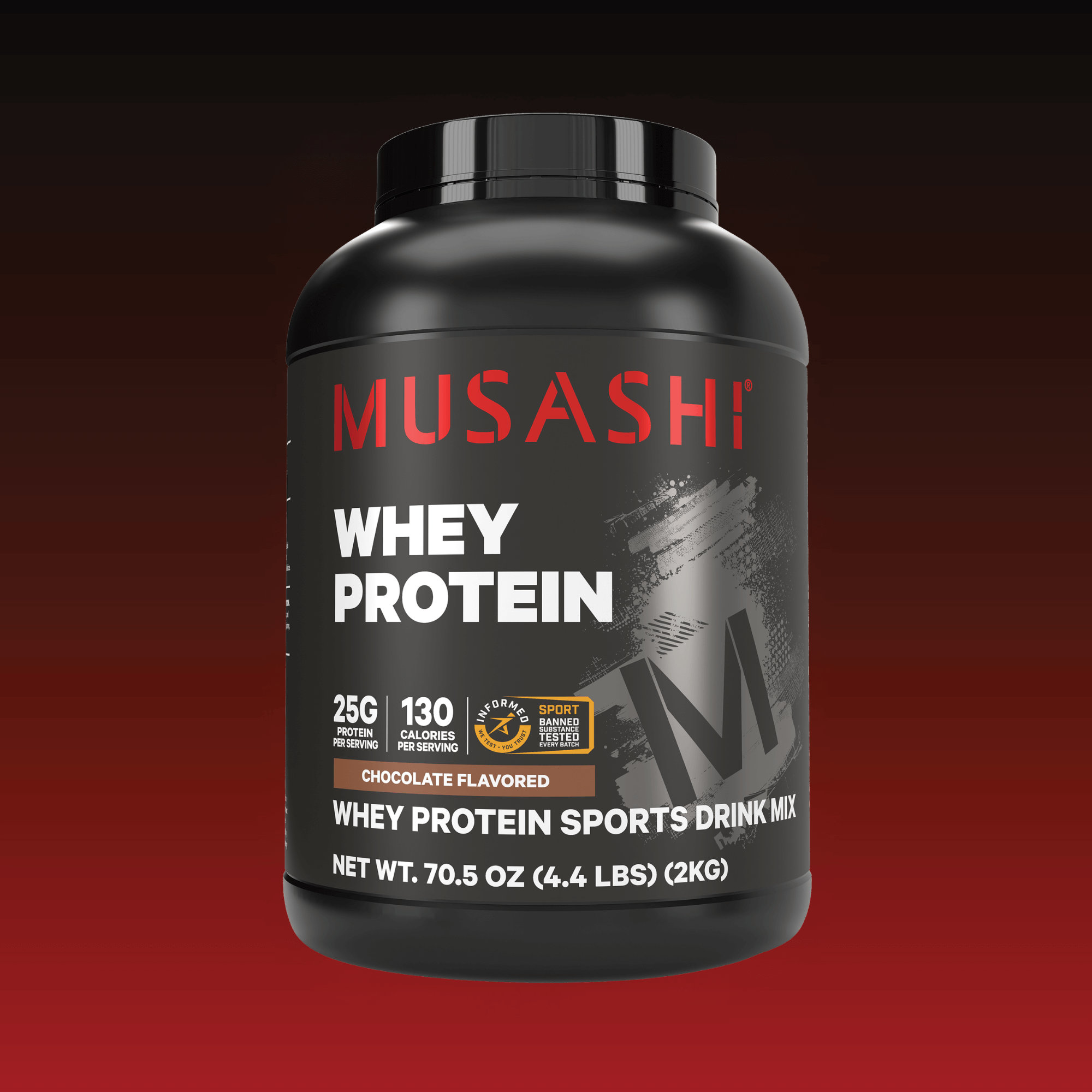 Musashi Whey Protein 4.4LB - Chocolate Flavour